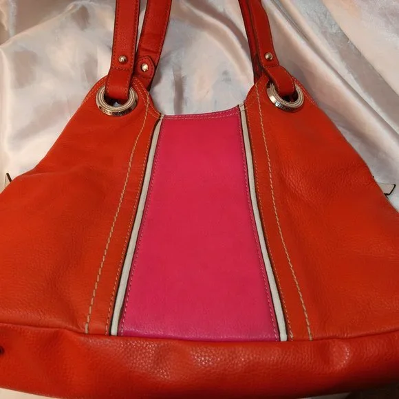 * Tignanello - LEATHER ORANGE PINK - Picture 1 of 16